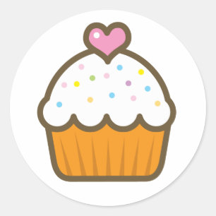 バニラカップケーキ ラウンドシール