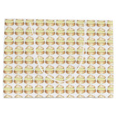 バニラクリームパフクリームパフクリームパストリーフード抱き枕 ラージペーパーバッグ (裏面)