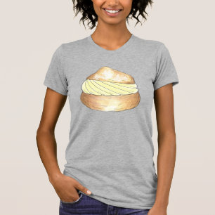 バニラクリームパフパフシュークリームグルメティー Tシャツ