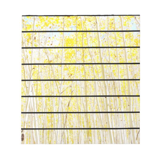 バニラケーキ《植物》アスペンツリーズフラッグスタッフ，アリゾナ ノートパッド (正面)