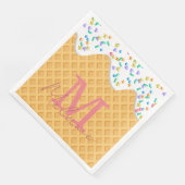 バニラコーン付きアイスクリームコーンつや消し&スプリンクル (コーナー)