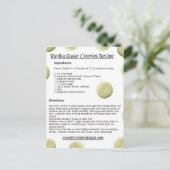 バニラシュガークッキーレシピカード ポストカード (スタンド正面)