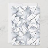 バニラシルバー紙吹雪アイスクリームコーン誕生日 招待状 (裏面)