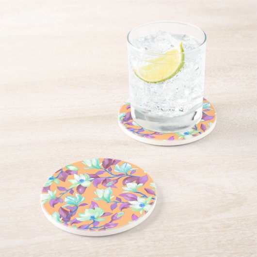 バニラスカイに咲くマグノリア コースター (側面)