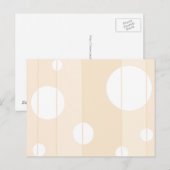 バニラストライプのドットとドット ポストカード (正面/裏面)