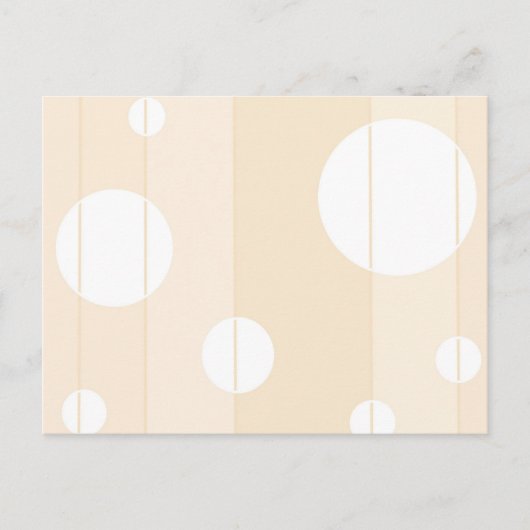 バニラストライプのドットとドット ポストカード (正面)