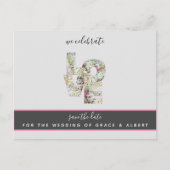 バニラストロベリーアジサイ結婚ズの日付P ポストカード (正面)