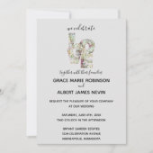 バニラストロベリーアジサイ結婚式招待状 招待状 (正面)