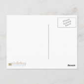 バニラスプリンクルカップケーキパターン ポストカード (裏面)