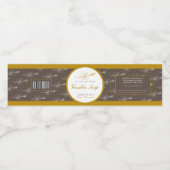 バニラソープブラウン黄金色の製品ラベル ペットボトルラベル (シングルラベル)