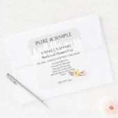 バニラバスジェルシャワー手作り製品 スクエアシール (封筒)