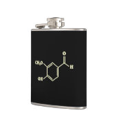 バニラバニリン分子化学式 フラスク (左)