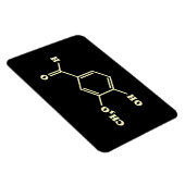 バニラバニリン分子化学式 マグネット (右側)