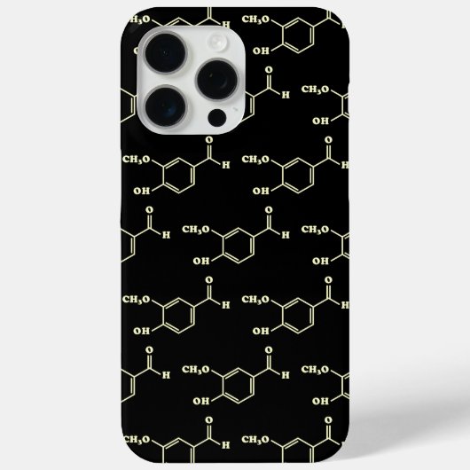 バニラバニリン分子化学式 Case-Mate iPhoneケース (裏面)