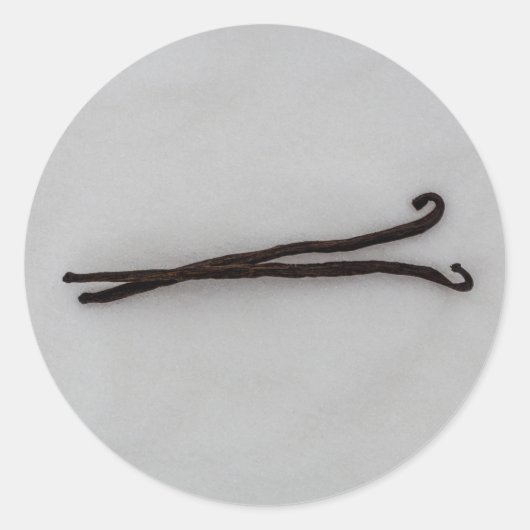 バニラビーンに砂糖 ラウンドシール (正面)