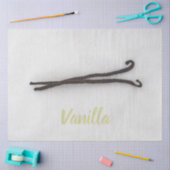 バニラビーンに砂糖 薄葉紙 (クラフト)