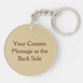 バニラフラワーアイコンキーチェーン キーホルダー (裏面)