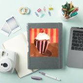 バニラフロスティングのカップケーキ シール (iPadカバー)