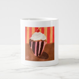 バニラフロスティングのカップケーキ ジャンボコーヒーマグカップ