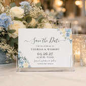 バニラブルーのボホウェディングSave The Date 招待状