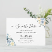 バニラブルーのボホウェディングSave The Date 招待状 (スタンド正面)
