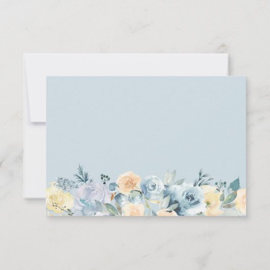 バニラブルーフローラ春とサマー結婚ズ 出欠カード (裏面)