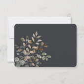 バニラホワイトボホバラズブルー結婚ズディナー 出欠カード (裏面)