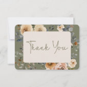 バニラホワイトボホバラズ結婚セージ サンキューカード (正面)