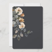 バニラホワイトボホバラブルー結婚式招待状 招待状 (裏面)