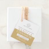 バニラホワイトリードディフューザボトルつるラベル フェイバータグ (インサイチュ)