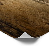 バニラポッドと花が木の背景 ポスター (角)