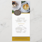 バニラポッド花カフェコーヒーとケーキメニュー メニュー (裏面)