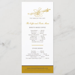 バニラポッド花カフェコーヒーとケーキメニュー メニュー