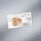 バニラマカロンパティシシェフベーカリーベイカー マグネット名刺 (インサイチュ)