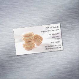 バニラマカロンパティシシェフベーカリーベイカー マグネット名刺