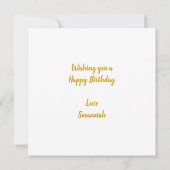 バニラマフィン誕生日カード カード (裏面)