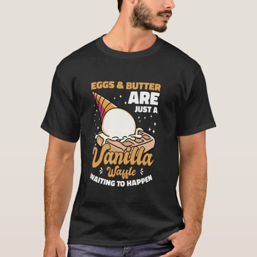 バニラワッフルTシャツ 男の子 女の子 Tシャツ (正面)