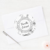 バニラ抽出スケッチラモダンベル ラウンドシール (封筒)