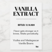 バニラ抽出モダンラベルステッカーVAF2TR ワインラベル (シングルラベル)