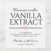 バニラ抽出ラベル ワインラベル (シングルラベル)