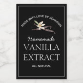 バニラ抽出ラベル ワインラベル (シングルラベル)