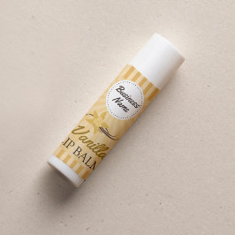 バニラ金ゴールド – リップバームラベル – 1.25インチスクエア スクエアシール