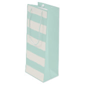 バニラ&ミントラフストライプエッジ結婚ズ名 ワインギフトバッグ (裏面アングル)