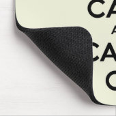 バニラKeep Calm and Carry On マウスパッド (コーナー)