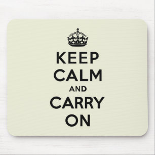 バニラKeep Calm and Carry On マウスパッド