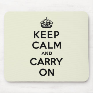 バニラKeep Calm and Carry On マウスパッド
