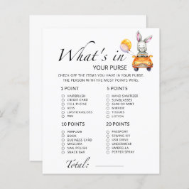 バニーあなたの財布の赤ちゃんシャワーゲームに何がある