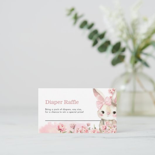 バニーおむつラッフルエンクロージャカード エンクロージャーカード (スタンド正面)