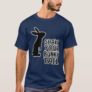 バニーおもしろいが尻尾コットンテールラビットZKA Tシャツ
