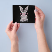 バニーおもしろいキュート家族ギフトイースター チラシ (手)